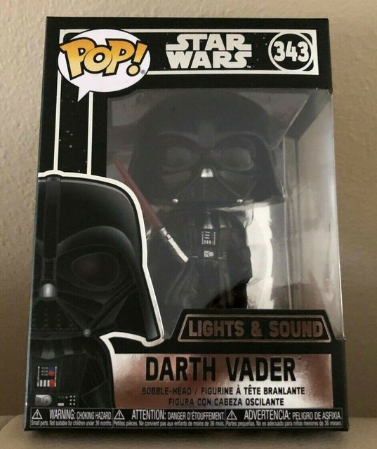 Funko Pop! STAR WARS DARTH VADER Lights & Sound Bobble - head # 343 NEW | eBay