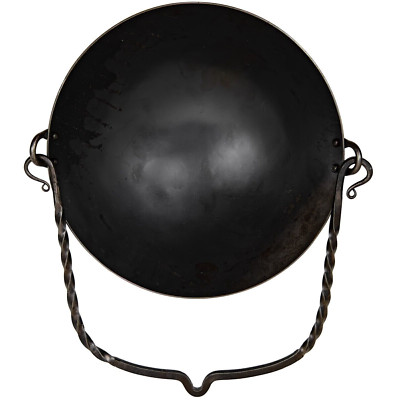 Medieval Inspired Functional Camping Outdoor Forged Cooking Pot