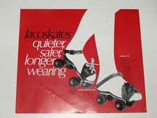 Vintage Jacoskates Wrotki Broszura/broszura (lata 60-te)
