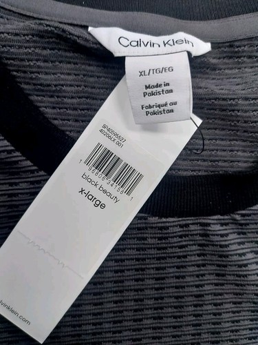 Calvin Klein Herren Tee T-Shirt Gr. XL X Large Neu mit Etikett Logo Schwarz Beauty Man - Bild 3 von 4