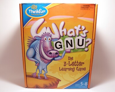 What`s Gnu englisches Brettspiel Kinderspiel Gesellschaftsspiel Spiel Thinkfun