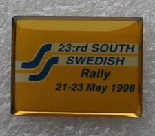 Pins 23 th South Swedish Rallye . 21/23 Mai 1998 . Rallye de Suède