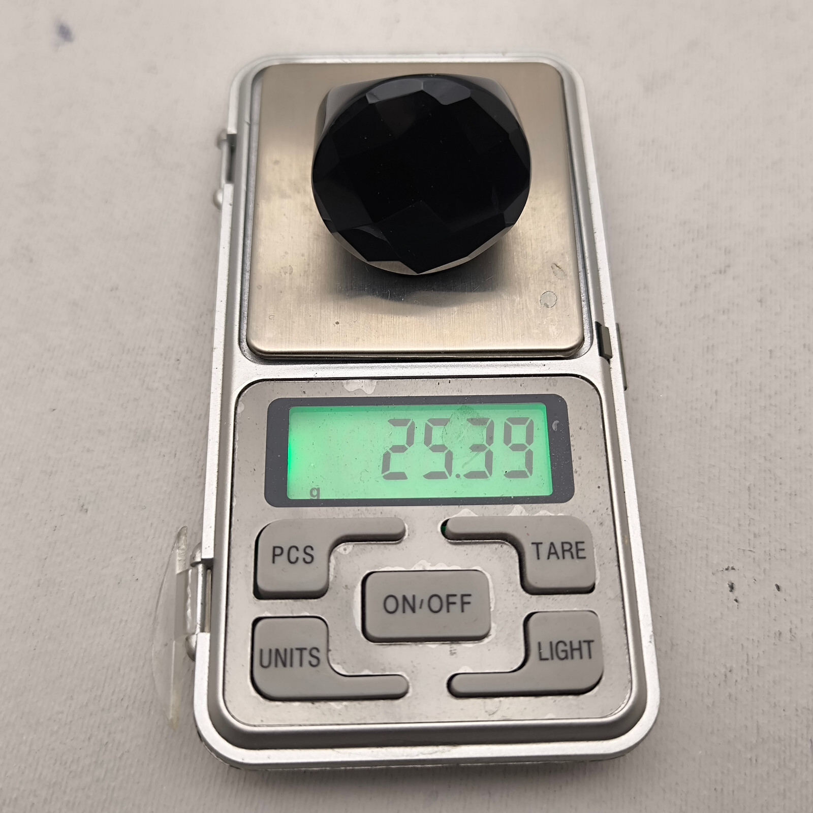 BIG HEAD-RING ONYX  RECTANGULAR FACETED VINTAGE E… - image 2