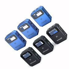 Wireless Lavalier Microphone System Lapel Mic for DSLR Camera Tablet Phone VlojE