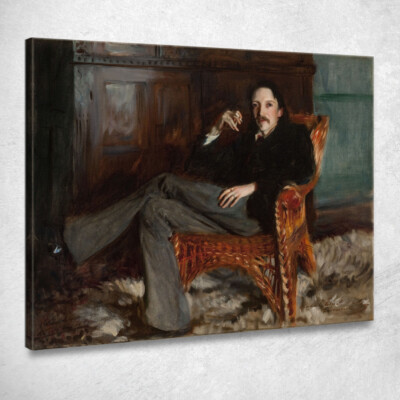 Robert Louis Stevenson John Singer Sargent, jss257 Leinwandbild