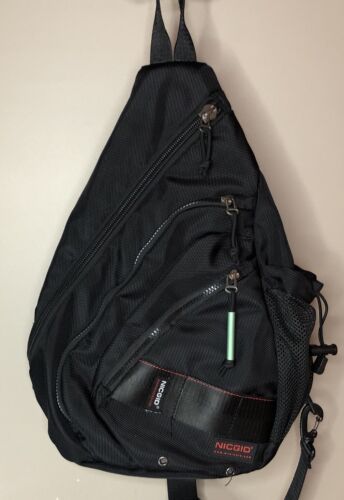 Sac à élingue NICGID poitrine épaule sac à dos sac bandoulière école randonnée portes - Photo 1/13