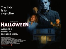 HALLOWEEN 1978 Quad poster print 30x40"  John Carpenter Donald Pleasence FREEP&P