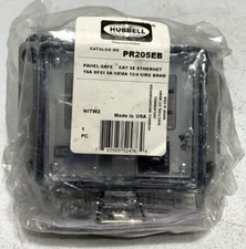 Hubbell PR205EB Industrial Ethernet NEMA Enclosure 12/4 15 Amp 125V 3A Breaker