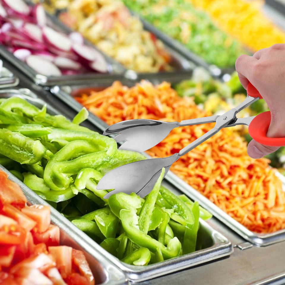 Ice Tongs Metal Kitchen Tongs Pasta Tongs Frying Tongs Steel Salad