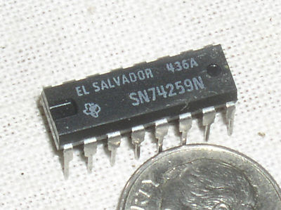 1 NEW NOS TI TEXAS INSTRUMENTS 74259 SN74259 SN74259N 8 BIT ADDRESSABLE LATCH IC