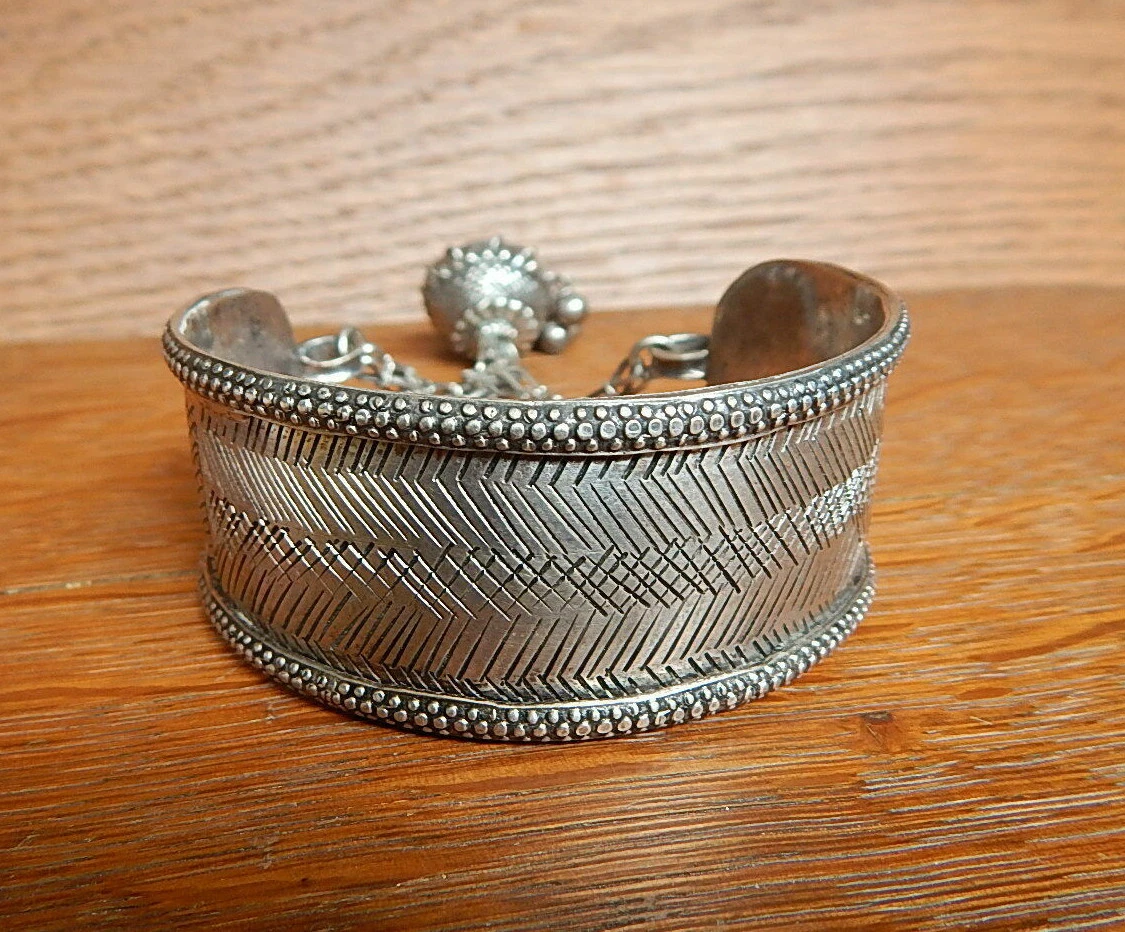 Sterling silver upper arm cuff sale