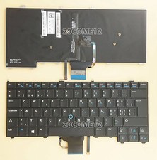 NEW FOR DELL Latitude E7240 E7440 Keyboard Backlit with Pointer Swiss Tastatur