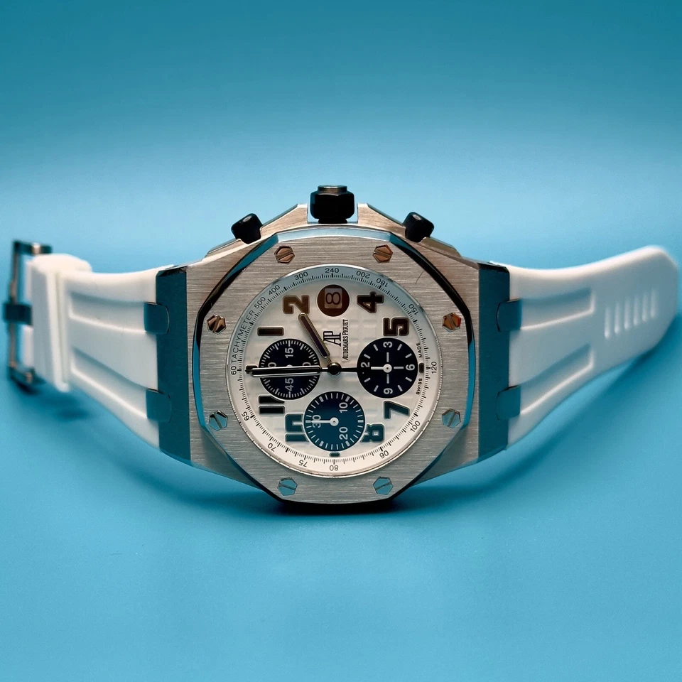 Cronógrafo Audemars Piguet Royal Oak Offshore 26170ST azul marino 42 mm Foto 3 de 4