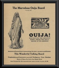 Ouija Board Advertisement Reprint On 90 Year Old Paper - Ghost Hunting *P095