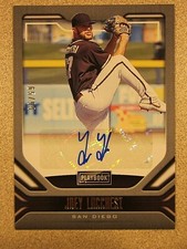 2020 PANINI PLAYBOOK #PA-JL JOEY LUCCHESI AUTO SIGNED SAN DIEGO PADRE GOLD 65/99