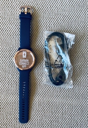 Garmin vivomove 3S Hybrid GPS Smartwatch - Navy/Rose Gold Open box | eBay