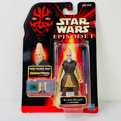 Star Wars Episode 1 Ki-Adi Mundi with Lightsaber Hasbro 1999