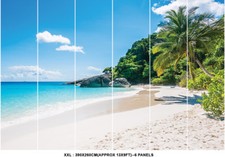 Image of Beach Tropical Tree Sea Ocean Photo Wallpaper Wall Mural Home Bedroom Decoration