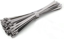 100pcs Metal Zip Ties Stainless Steel Heavy Duty Self-locking Cable Ties Lock Us 100pcs Metal Zip Ties Stainless Steel Heavy Duty Self-locking Cable Ties Lock Us