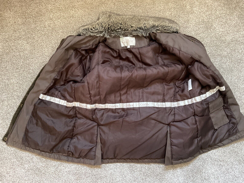 CALDENE ladies brown waxed winter riding jacket size SMALL - Picture 4 of 5