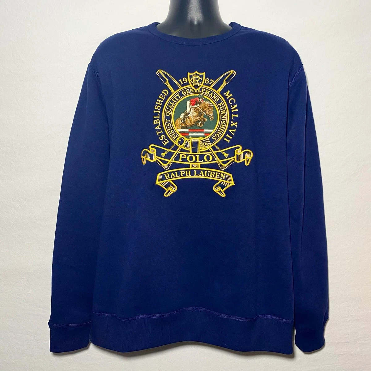 Polo ralph lauren store crest crew neck sweatshirt
