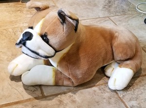 Vintage FAO Schwarz 5th Avenue 20â Boxer Dog Plush LARGE Rare Stuffed Animal | eBay