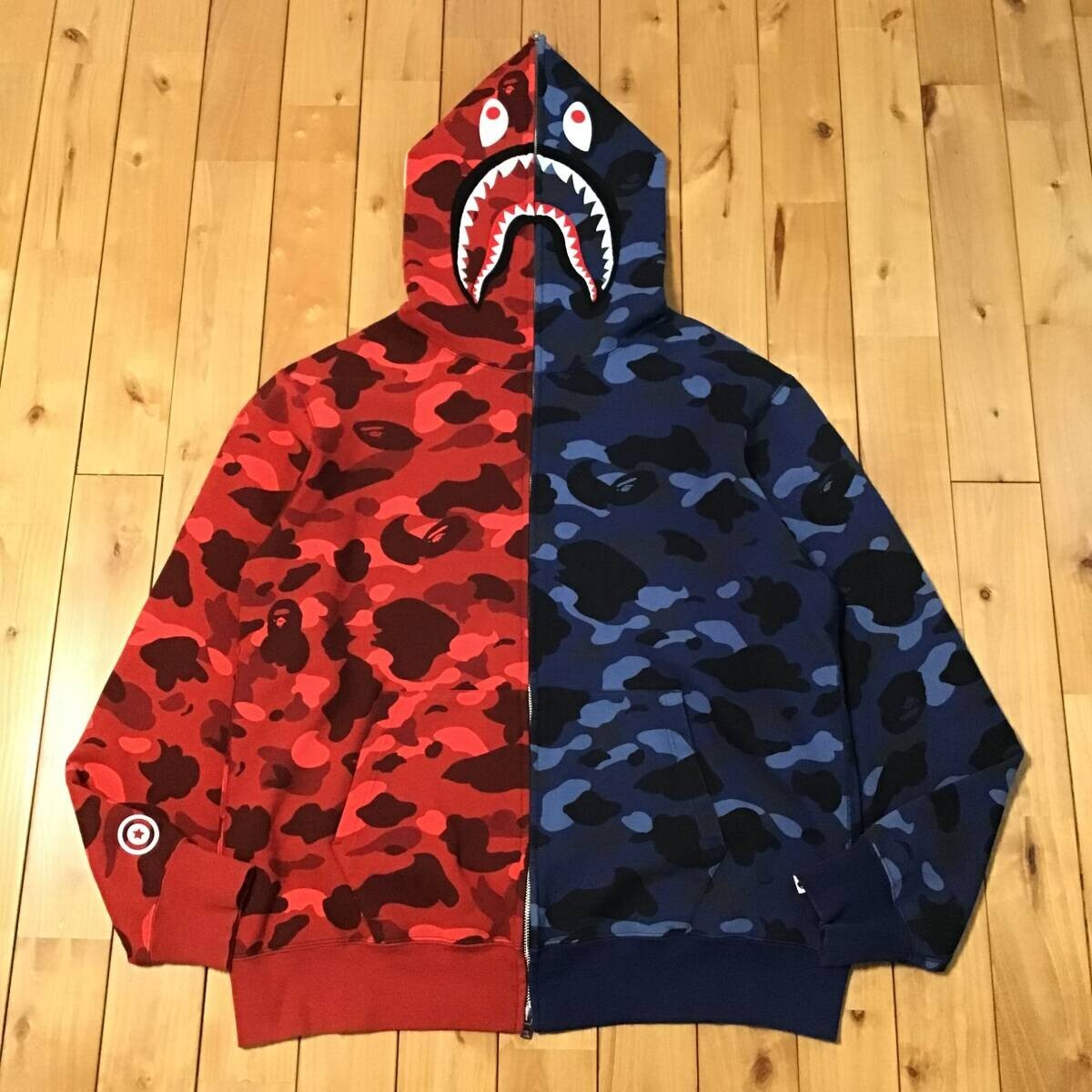 A BATHING APE x   チリワック　2XL 2XL BAPE Shark full zip hoodie Red camo Blue camo A Bathing Ape