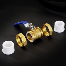 Doppel Ppr Hebel Kugelventil Hot Melt Gewinde Wasser Rohr DN20/25/32 Klempner-