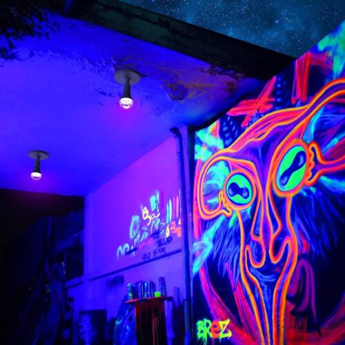 Onforu 15W LED Black Light Bulbs, A19 E26 Blacklight Bulb 120W Equivalent, - Picture 5 of 9