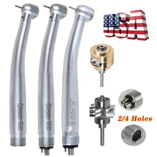 NSK Style Dental (LED Optic E-generator) Handpiece High Speed Push Turbine 2H/4H