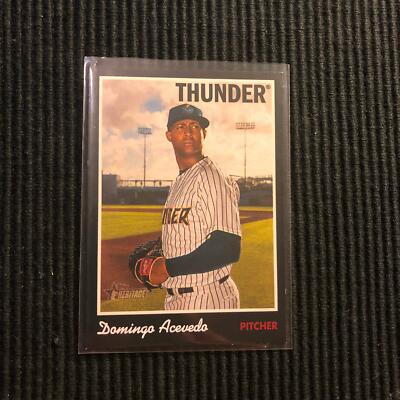 2019 TOPPS HERITAGE MINOR #17 DOMINGO ACEVEDO *BLACK BORDER #1/50