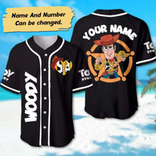 Personalized Woody Toy Story 3D Baseball Jersey Shirt Halloween Gift Best Price