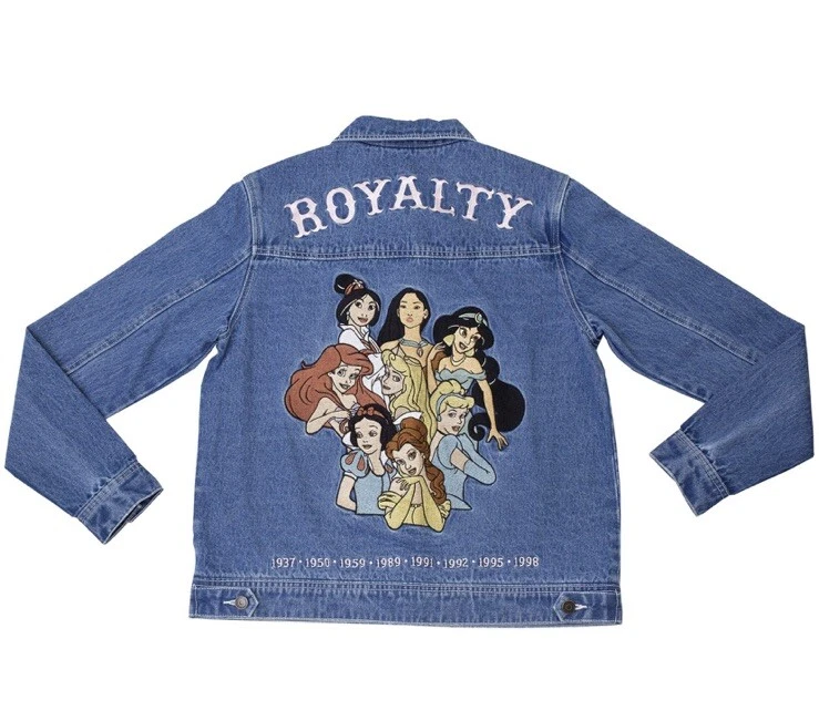 Cakeworthy Disney 90s Princess Denim Jacket Adult SMALL NWOT