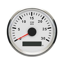 Tachometer RPM Gauge with Hour Meter for Car Truck Boat Yacht 0-3000RPM 85mm