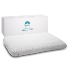 Slim 3.2" Stomach Sleeping Memory Foam Pillow-Thin, Flat, Soft Yet Supportati...