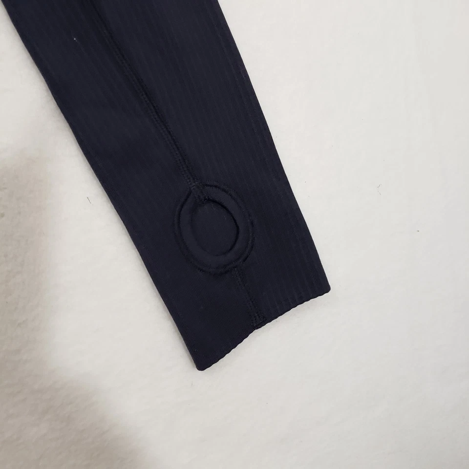 Lululemon Swiftly Tech Manga Larga Crew Mujer Talla 8 Azul Marino Crossfit Addict Logo Foto 3 de 4