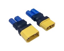 EC5 to XT90 Connector Adapter 2pcs Male Female RC LiPo Battery ESC Charger No Wi