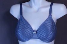 Chantelle 1891 Magnifique Underwire Unlined Full Coverage Bra 32D blue