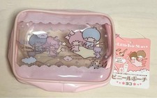Sanrio Little Twin Stars Kiki Lala Clear Vinyl Pouch Town 2011 Japan used