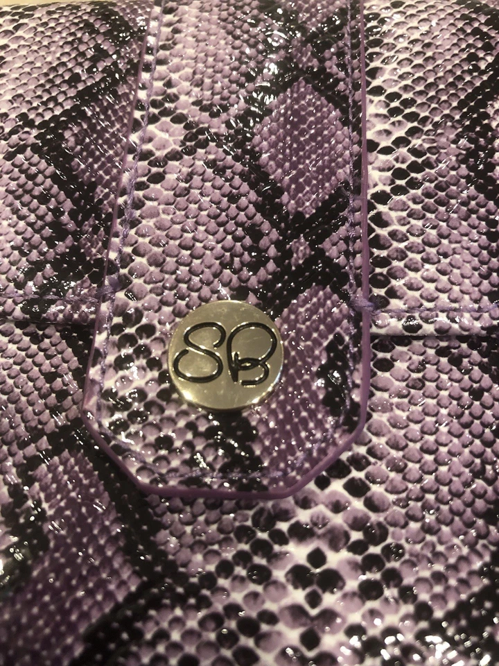 Samantha коричневый фиолетовый змеиной кожи бумажник, совершенно новый, плеча/браслет ремни Incl - Изображение 2 из 4