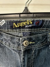 Angels Denim Capri Juniors Size 13 Embellishe...