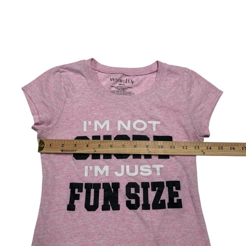 Wound Up "Fun Size" | Light Pink Short Sleeve T-Shirt | Juniors Size XS - Picture 4 of 7