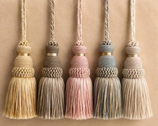 Decorative key tassels, key tassels, vintage style tassels, antique style tassel