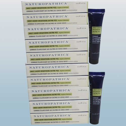 NATUROPATHICA SWEET CHERRY BRIGHTENING ENZYME PEEL 0.33 OZ BOXED LOT OF 10