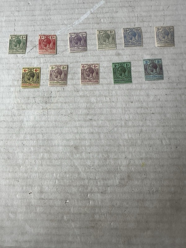 british solomon islands 22-48 Mint Hinge Partial Set Stamp Group