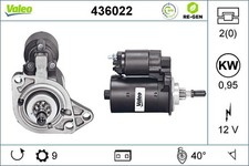 Anlasser Starter VALEO RE-GEN - AT 436022 +41.65€ Pfand für VW AUSTIN SCIROCCO 2