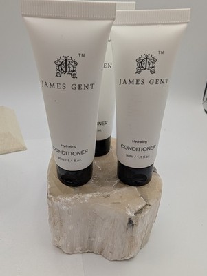 James Gent Hydrating Conditioner 30ml 1.1 fl.oz Travel Size Lot of 3 Mini Tubes