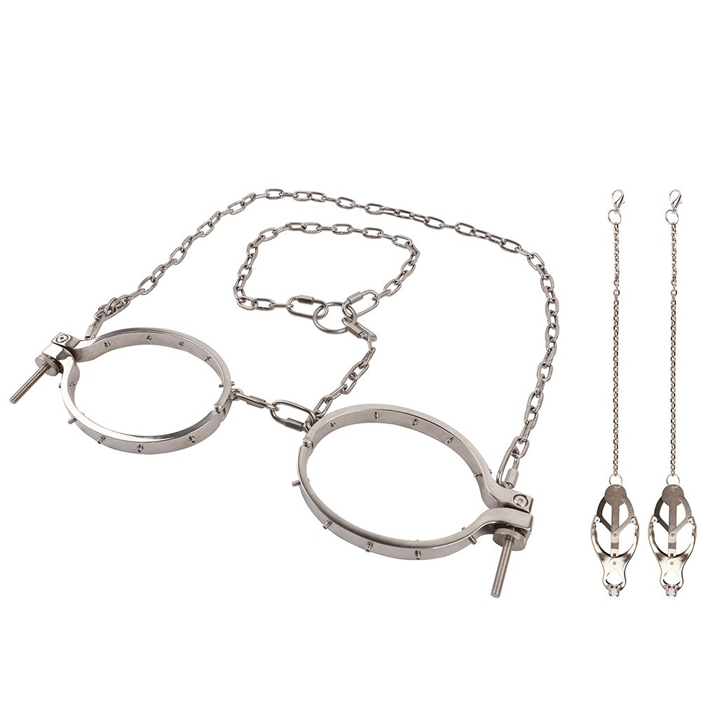 Female Chest Clamp Breast Bondage Nipple Clamp Metal Plier For Women Restrain SM