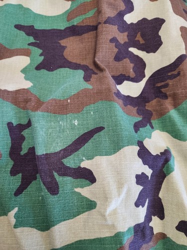 Vintage US NAVY Woodland Camo Combat FIELD JACKET Mens XL With Patches - Bild 10 von 10