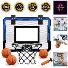 Mini Basketball Hoop Over The Door Set with 3 Balls - Fun for Kids  Adults